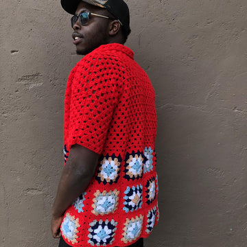 Summer Bunny Granny Square Shirt