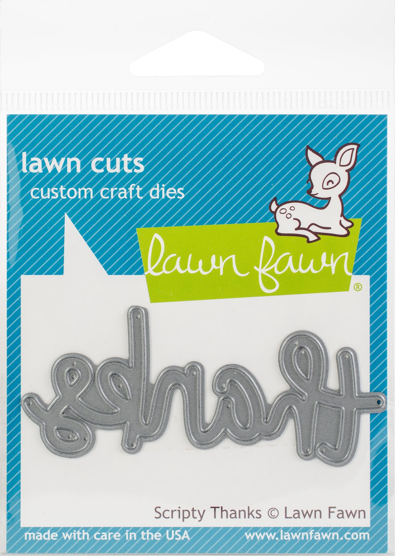 Lawn Fawn Lawn Cuts Custom Craft Die - Scripty Thanks