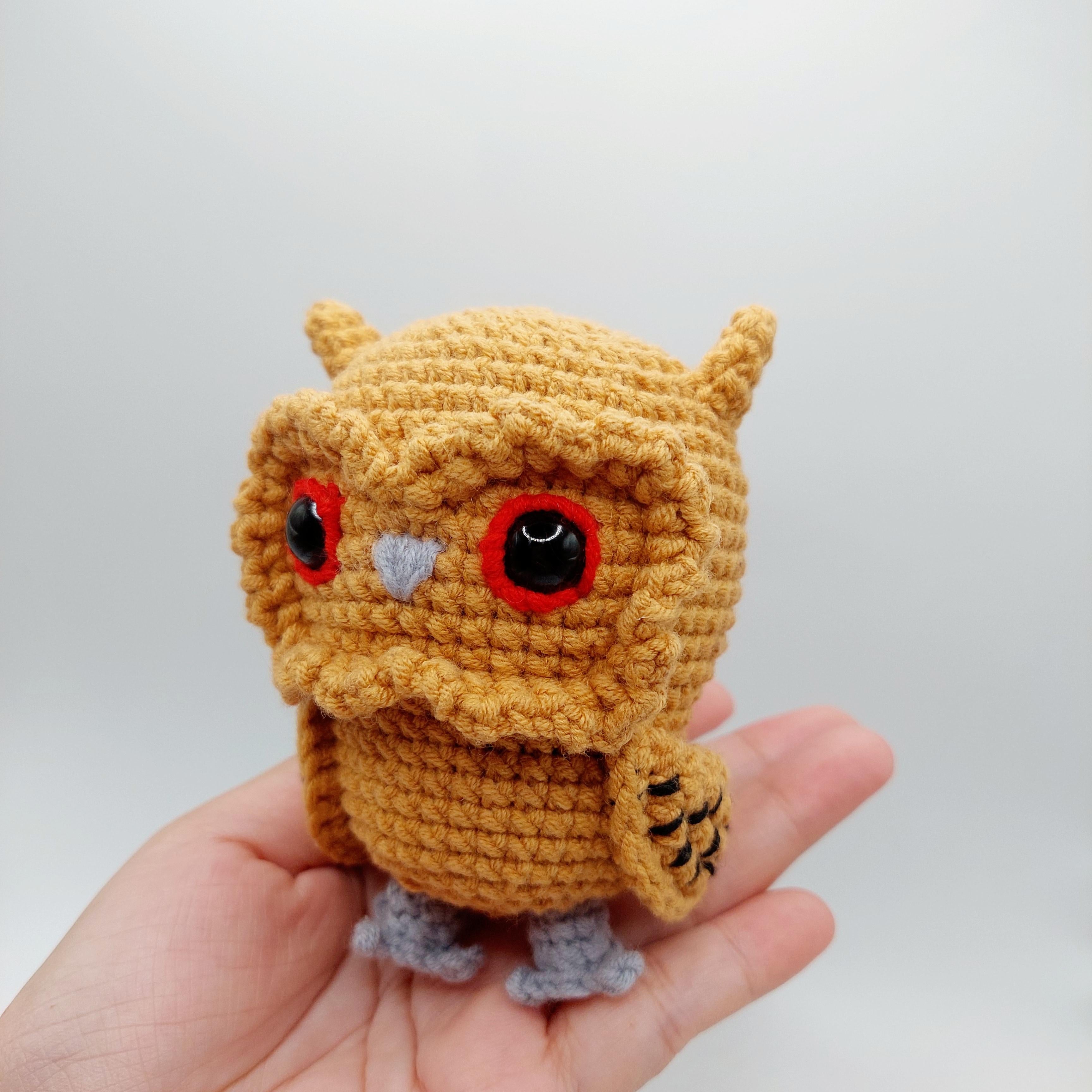 Shadow the Scops Owl crochet amigurumi pattern