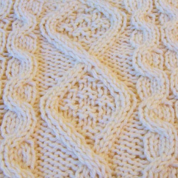 Classic Celtic Cabled Clutch (or pillow top)
