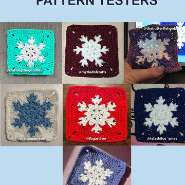 Large Snowflake Granny Square