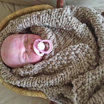 Dot Stitch Baby Blanket