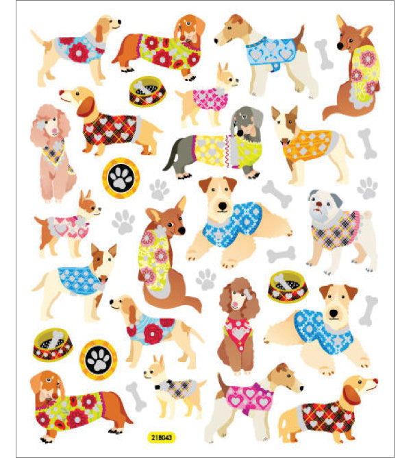 Tattoo King Sticker King Stickers - Dogs In Sweaters