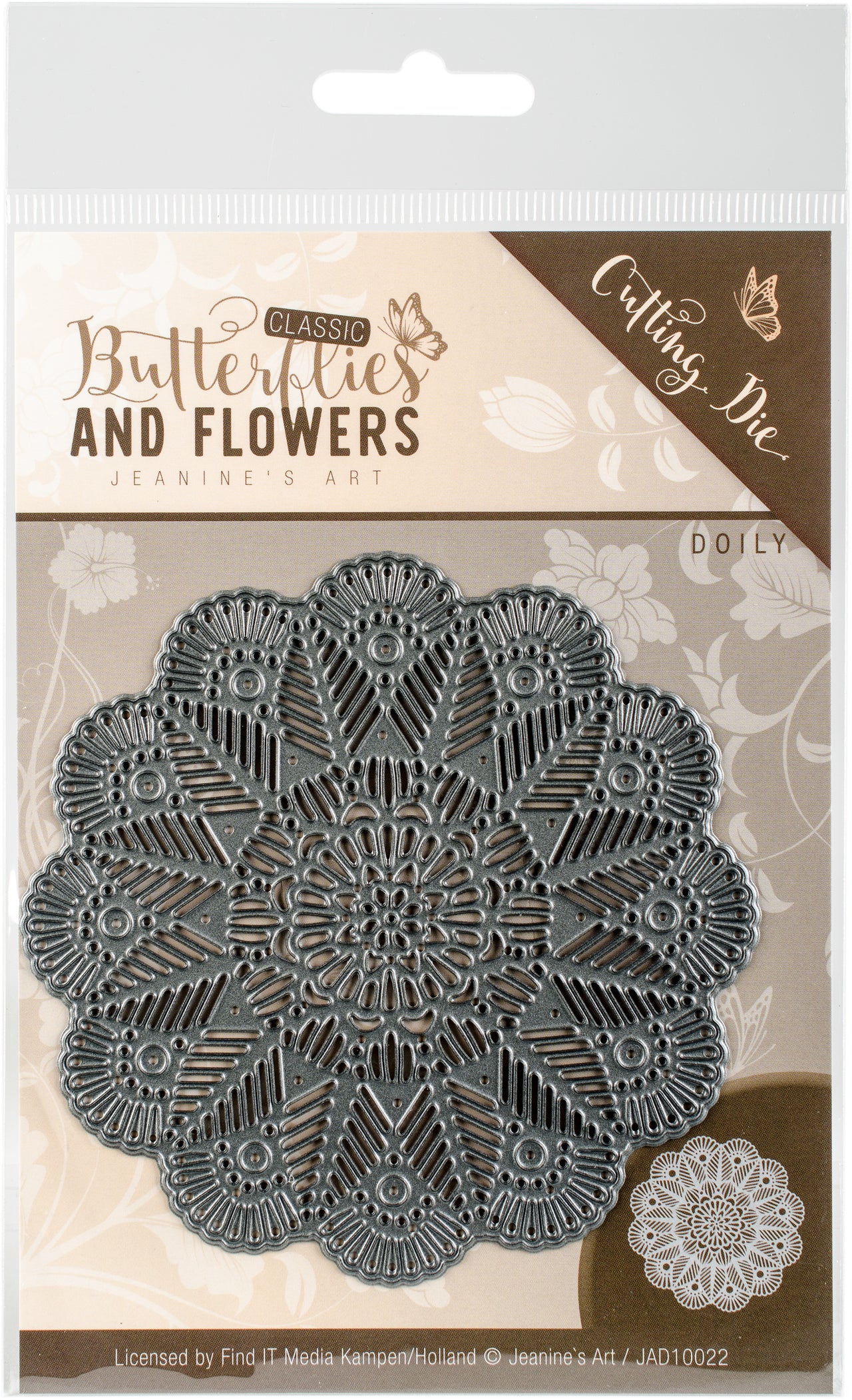 Find It Trading Jeanine's Art Die - Doily, Butterflies & Flowers