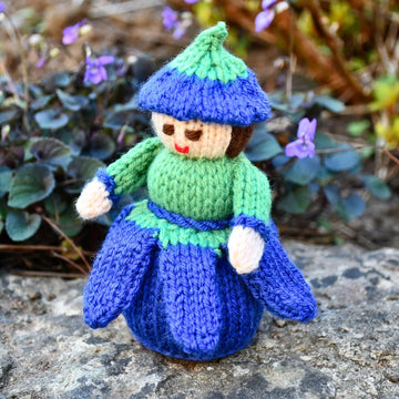 Bluebell Flower Doll Knitting Pattern - Toy Knitting Pattern