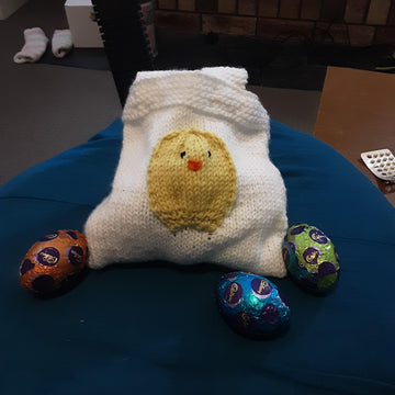 Easter Egg Chick Bag Knitting Pattern