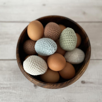 Crochet Egg Amigurumi - Whole & Fried