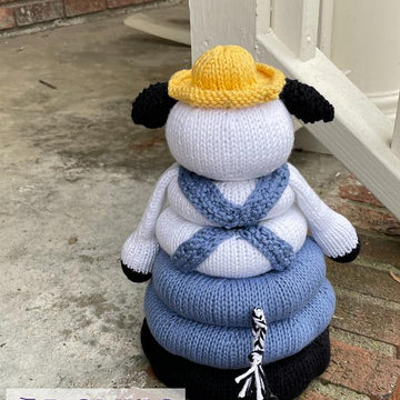 Cow Farmer Stacking Ring Toy