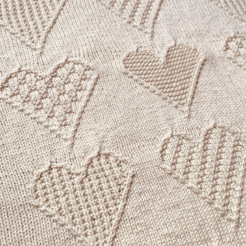 Textured Heart Blanket