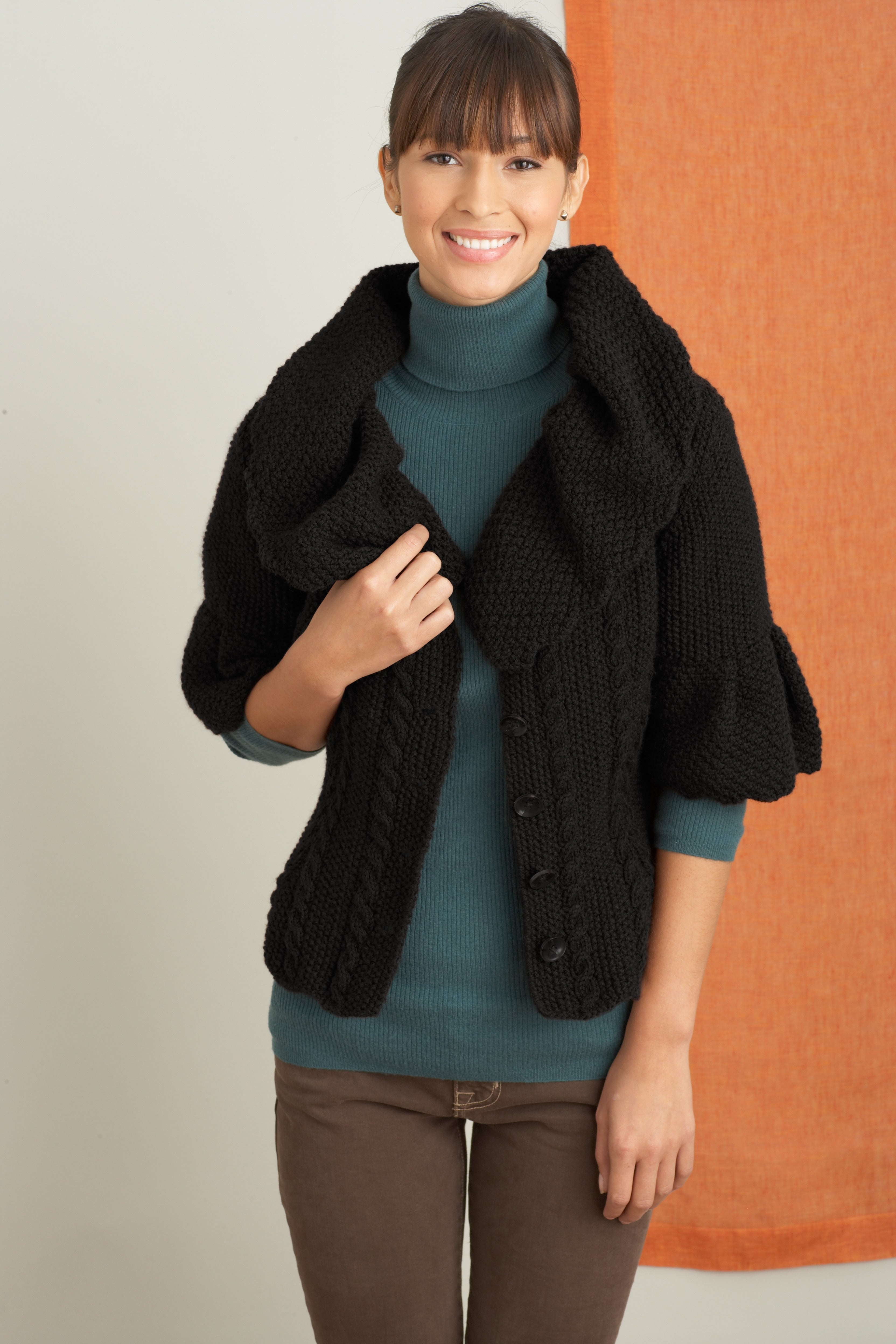 Fifth Avenue Cardigan in Lion Brand Wool-Ease - 90172AD