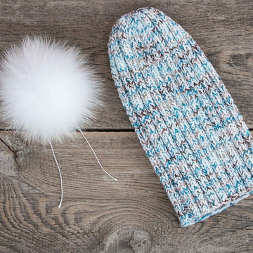 Knitting Pattern Melange Pure Wool Hat