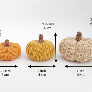 Crochet pumpkins pattern Halloween decor Amigurumi pattern decorations
