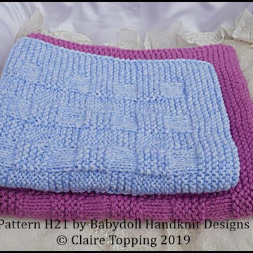 Simple plaid weave blanket in two sizes and car seat blanket