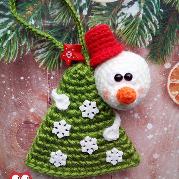 281 Snowman on a Christmas Tree