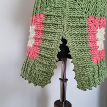 Crochet elegant sweater for spring