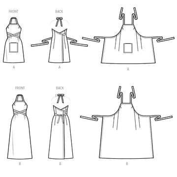 Simplicity Misses' Back-Wrap Dress and Jumper in Two Lengths S9739 - Sewing Pattern
