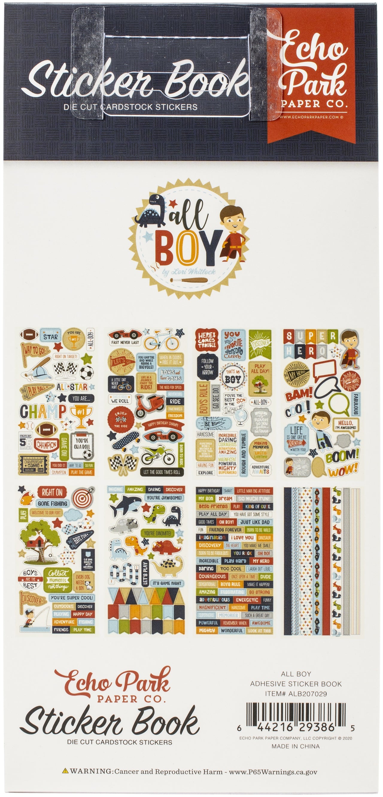 Echo Park Paper Echo Park Sticker Book - All Boy