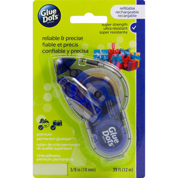 Glue Dots Tape Runner - Permanent .375"X39'