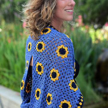 Adele crochet top cardigan
