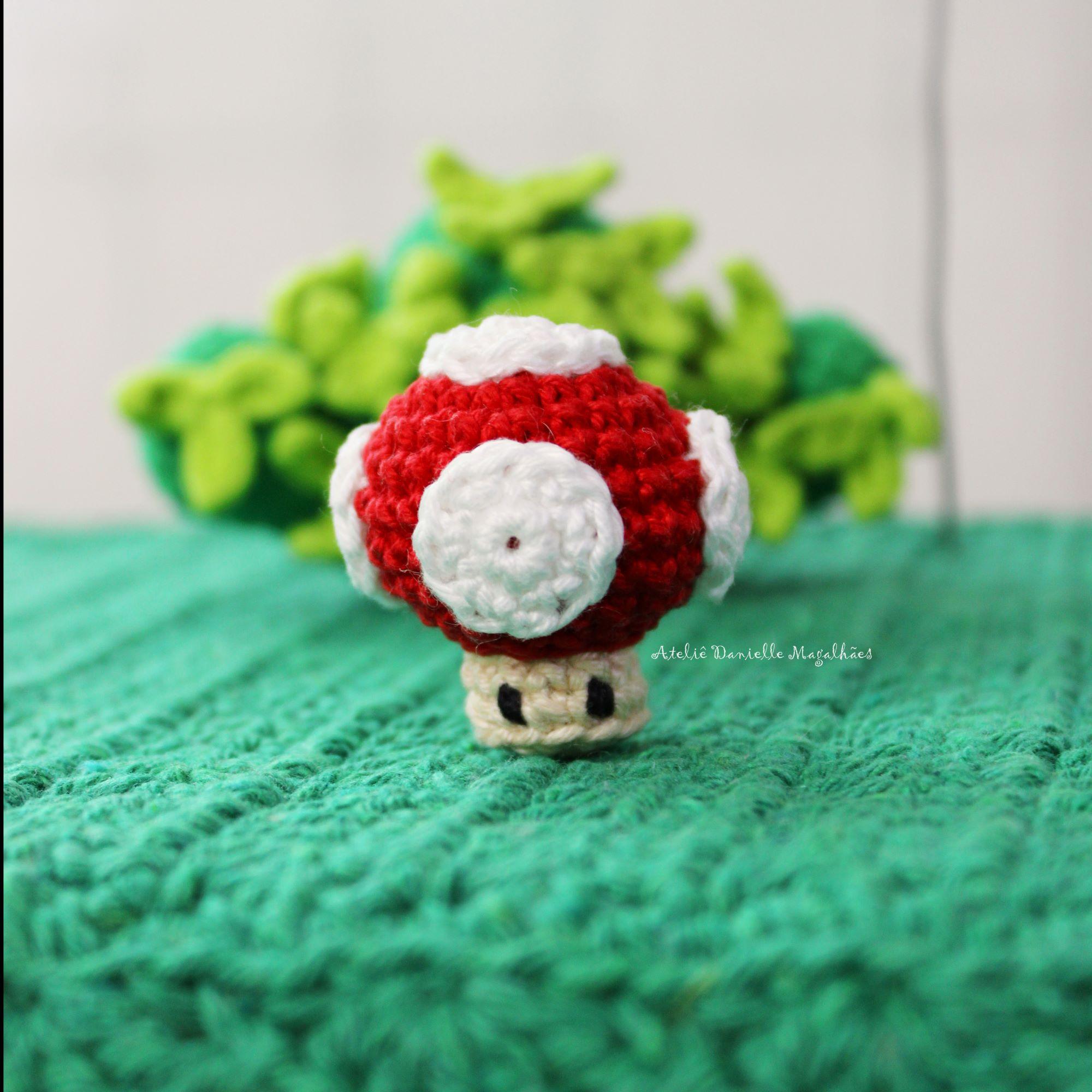 Super Mario Amigurumi Pattern PDF + Mini Mushroom & Fire Flower