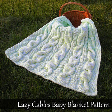Lazy Cables Baby Blanket