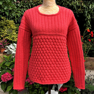 Bubble Stitch & Wide Broken Rib Sweater