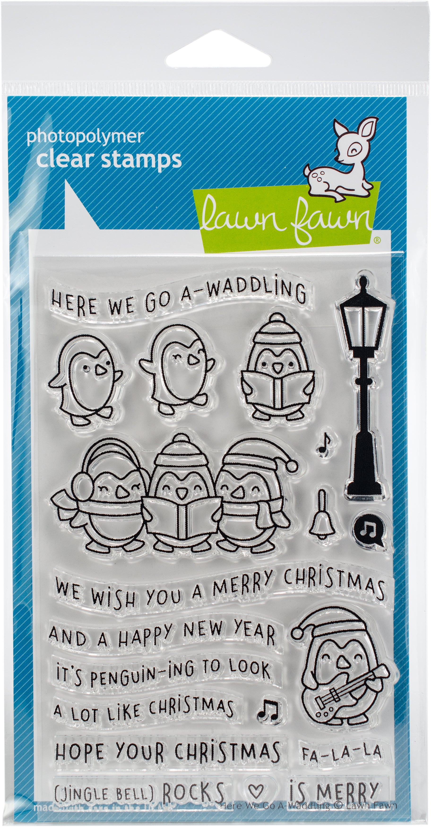 Lawn Fawn Clear Stamps 4"X6" - Here We Go A-Waddling