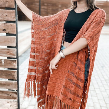 Rusty Cocoa Kimono