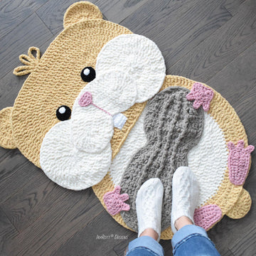 Peanut The Hamster Rug