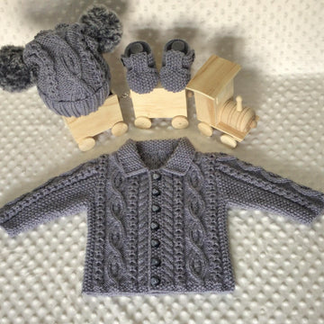 Kieran & Aria Aran Coat Sets