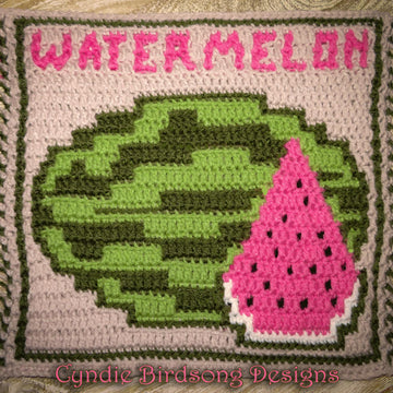 Tuity Fruity mosaic square series - Watermelon