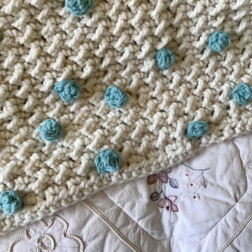 Polka Dot Cherub Blanket