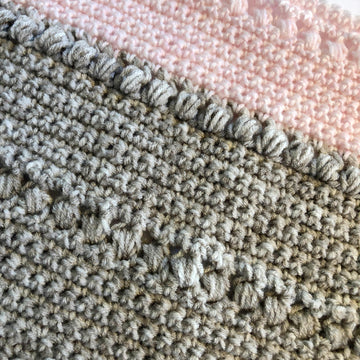Bubbly Bobbles Crochet Rectangle Shawl Pattern PDF