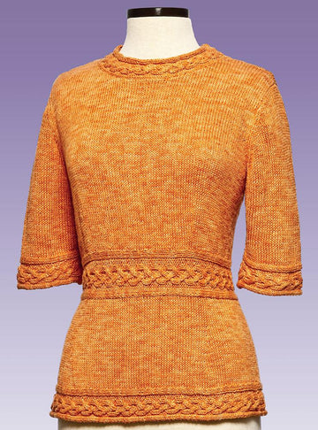 Cable Trim Pullover #175