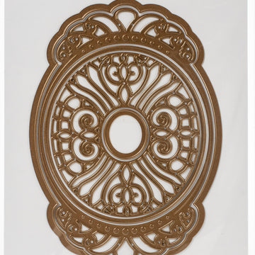 Spellbinders Flourished Fretwork Etched Die By Becca Feeken - Oval Coronet