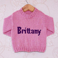 Intarsia - Brittany Moniker Chart - Childrens Sweater