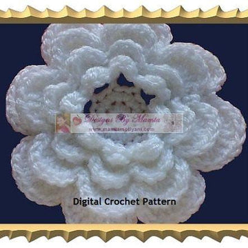 Crochet Rose Pattern Easy Large Flower