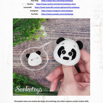 Brooch Panda