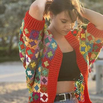 Mosaic Cocoon Shrug