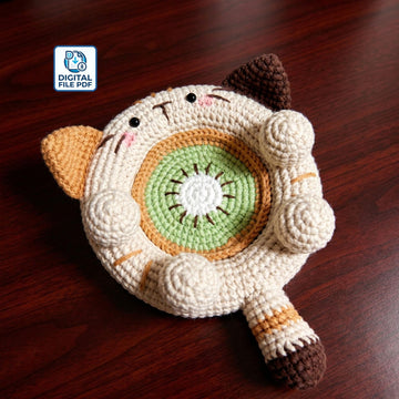 Kiwi Cat Phone Stand & Coaster