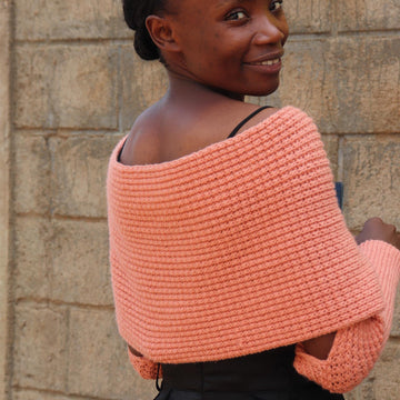 Pixel Wrap sweater scarf