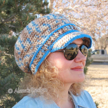 Newsboy Hat - Mirage - Visor Slouchy Hat