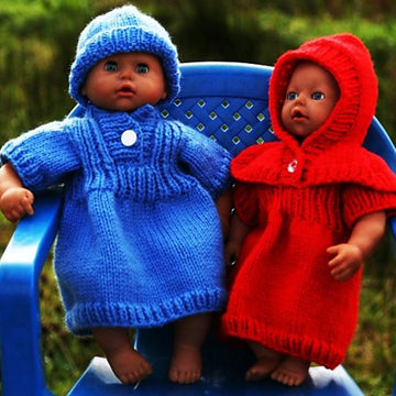 Riding Hood Dress and Hat for Baby Doll