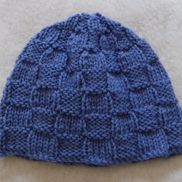 Corey - babies seamed block stitch hat