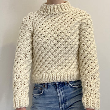 Leaf Stitch Textured Jumper