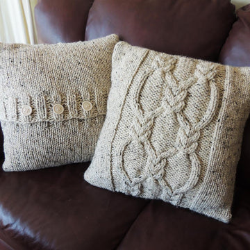Double Knotted Lattice Cushion Cover