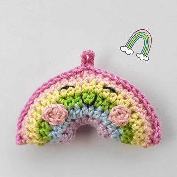 Sun & Rainbow Key Chains Crochet Pattern