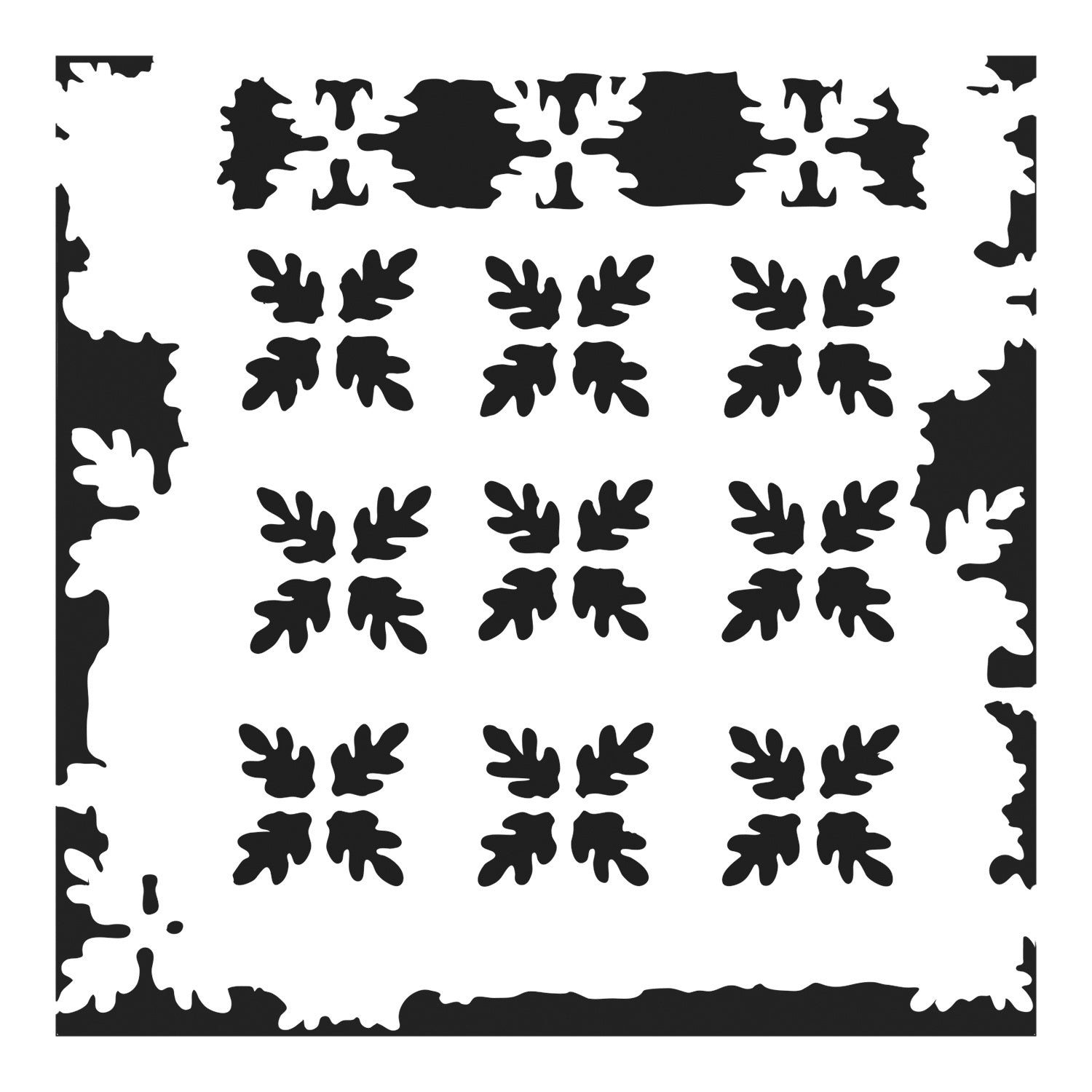 The Crafter's Workshop Crafter's Workshop Template 6"X6" - Pine Needle Print
