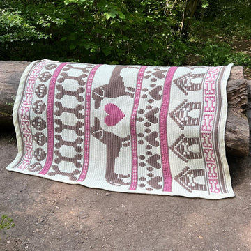 Darling Daschund Mosaic Blanket
