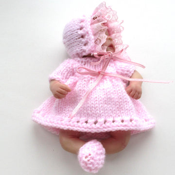 Easy 6.5 inch dolls Dress knitting pattern